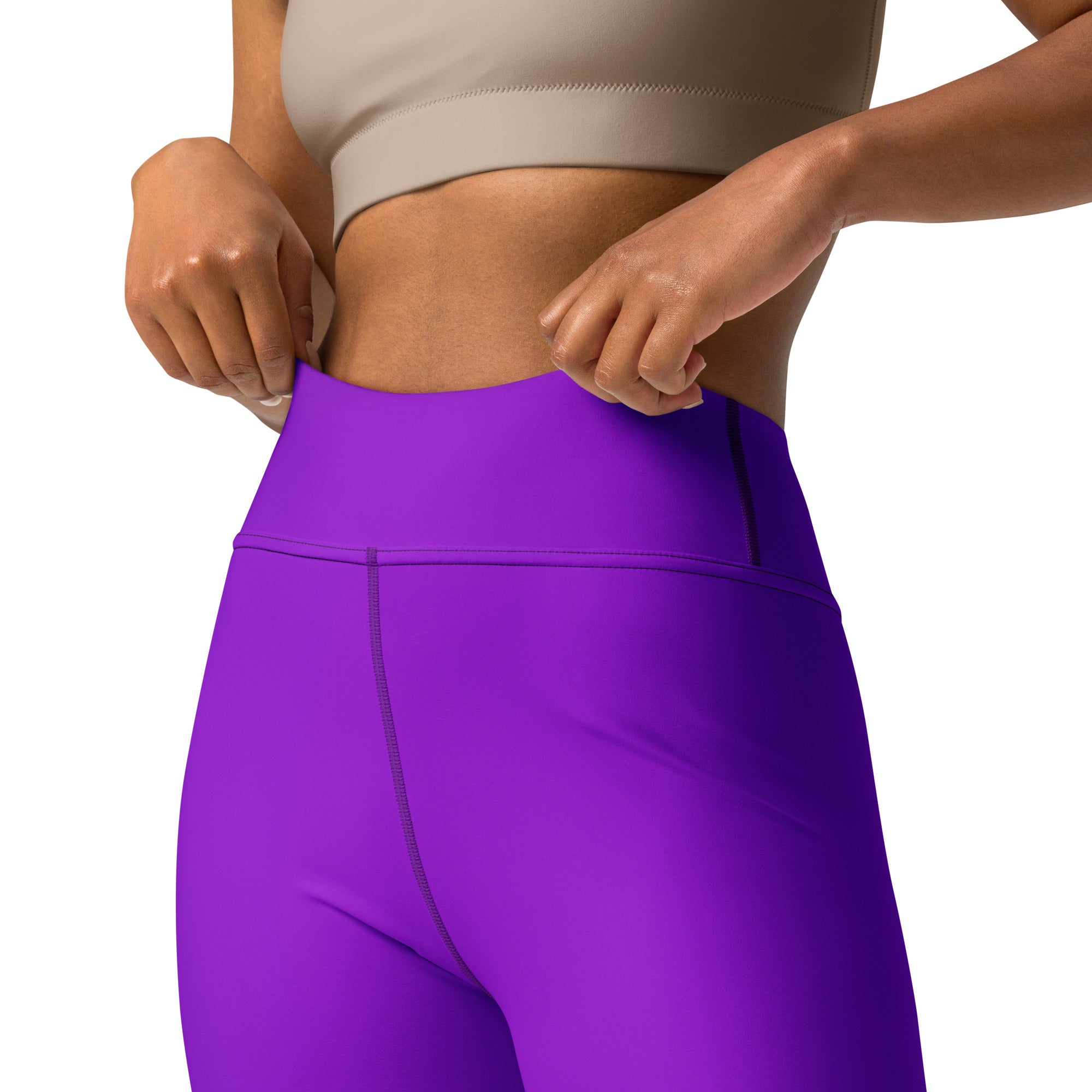 Neon Purple Yoga Leggings